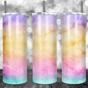 Rainbow Sublimation Design, For 20oz Tumbler