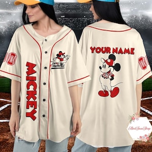 Personalized Boston Red Sox Mickey Mouse Disney Unisex 3D Baseball Jersey -  Bring Your Ideas, Thoughts And Imaginations Into Reality Today