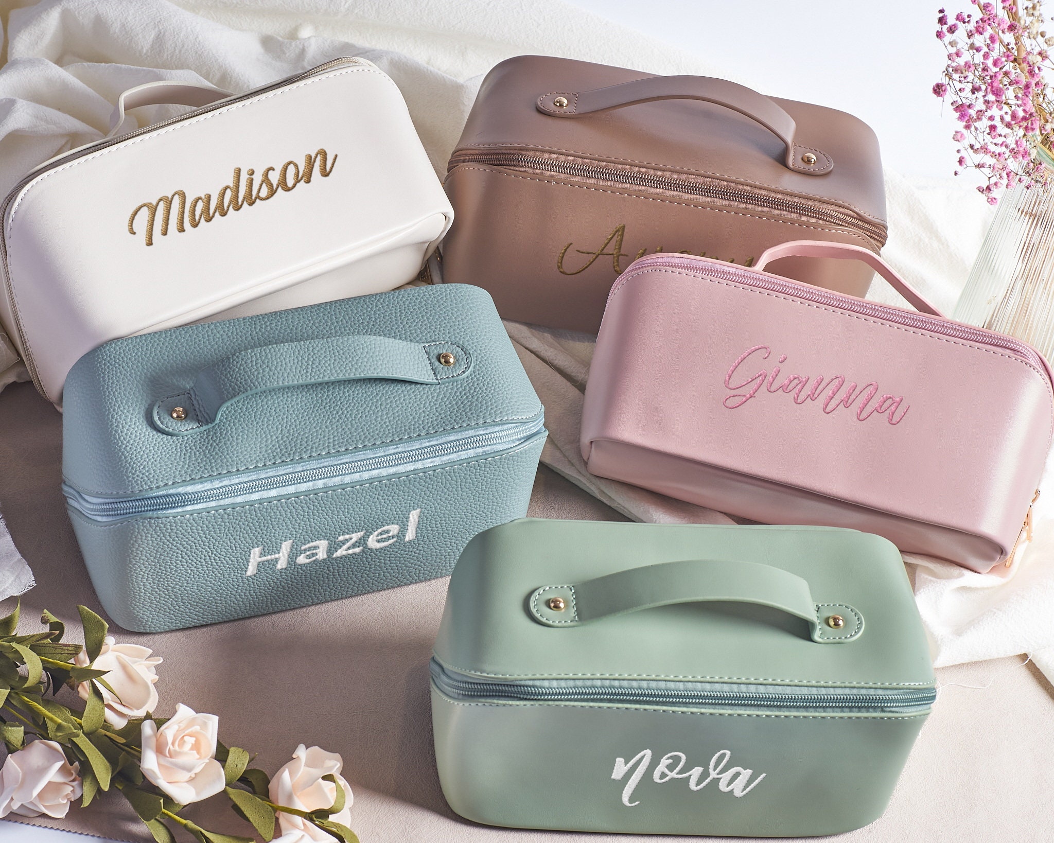 Glitzer-Make-up-Tasche Mit Braut-Aufnäher – Perfektes Geschenk Für Hochzeit & Besondere Anlässe!