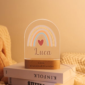 Unique Personalized Gift for New Parents & Babies, Eco-Friendly and Safe Nursery Night Light Gift For Him,Personalized Baby Night Light