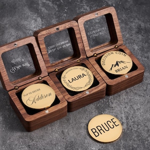 Personalisierte Gold Entscheidung Münze Geschenk für Ihn, benutzerdefinierte Entscheider Geschenk für Paare Geschenk, gravierte Entscheidung Münze Geschenk für Familie, ideales Geschenk
