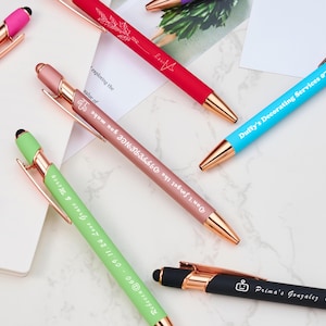 Personalisierter luxuriöser Stift mit Geburtsblume für Geburtstagsgeschenk, ausgefallener kundenspezifischer Stift für Mutter, Jubiläumsgeschenk, kundenspezifische Hochzeitsgeschenke für Brautjungfer