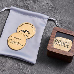 Personalized Decision Coin Gifts for Her,Handmade Decision Maker Gift For Him,Custom Flip To Decide Coin Couples Coin,Ideas Gift For Family
