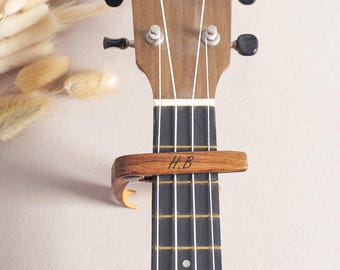 Personalized Name On The Guitar Capo For Fathers Day Gift,Ideal Wedding Gifts For Best Man,Custom Wood Capo Metal Capo Gift For Him