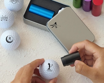 Marcador de pelotas de golf personalizado, regalo de golf personalizado para papá, marcador de pelotas de golf autoentintable, regalo para amantes del golf, accesorios de golf