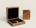 Luxurious Personalized Necklace Box For Her,Anniversary Gift For Him,Engraved Wood Necklace Box With Name,Custom Jewelry Box For Gift