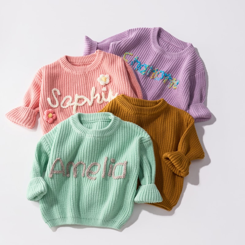 Flower Handmade Sweater
