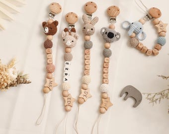 Custom Baby Name Pacifier Clip For Newborn Gift,Custom Pacifier Clip,Personalized Wooden Pacifier Clip for Baby Shower,Handmade Pacifierclip