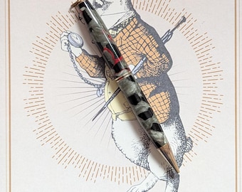 Vintage Mottled Grey Celluloid Mechanical Pencil