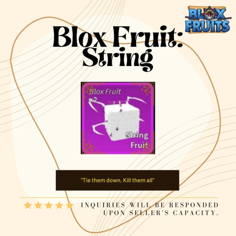 String Blox Fruits read Description - Etsy