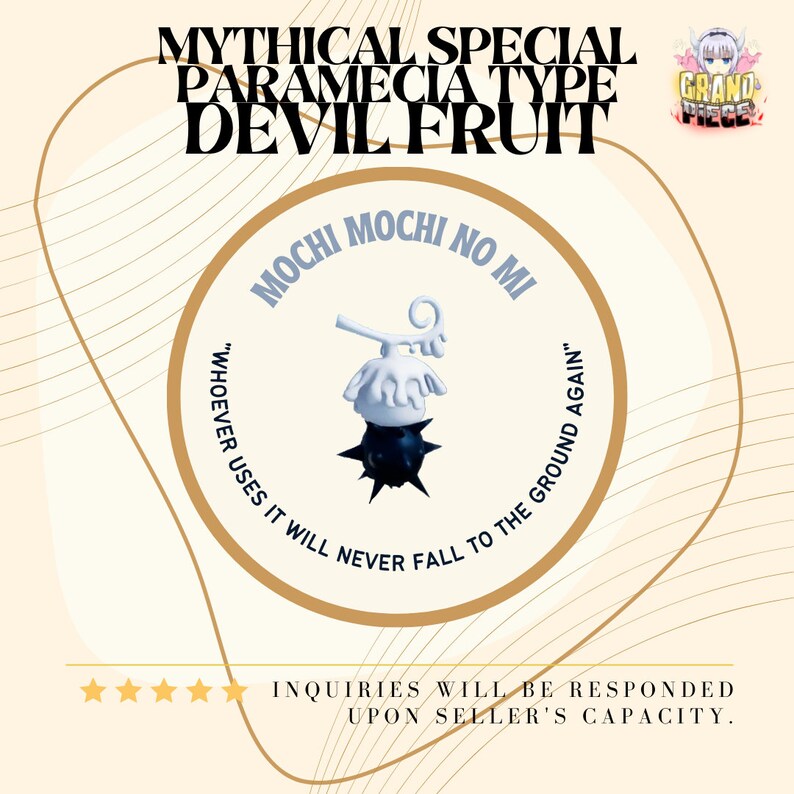 SALE Mochimochi No Mi dough Grand Piece Online GPO Etsy