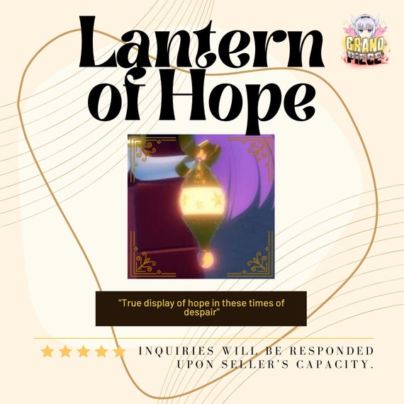Lantern of Hope GPO Grand Piece Online Etsy Hong Kong