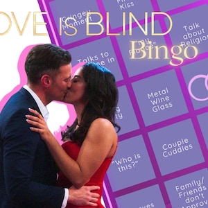 Love is Blind Bingo: TV Game Night, Unique Cards (Digital Download)
