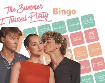 El verano en que me volví guapa: Juego de bingo para ver series de televisión (Descarga en PDF)