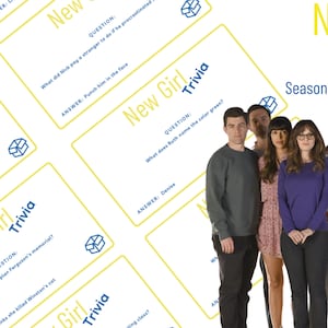 New Girl Trivia / Stagione 7 / New Girl Party Game / Download immediato / 20 carte uniche / Sitcom televisiva