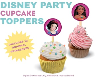 Disney-prinses-cupcaketoppers | Verjaardagsfeestje voor kinderen (pdf)