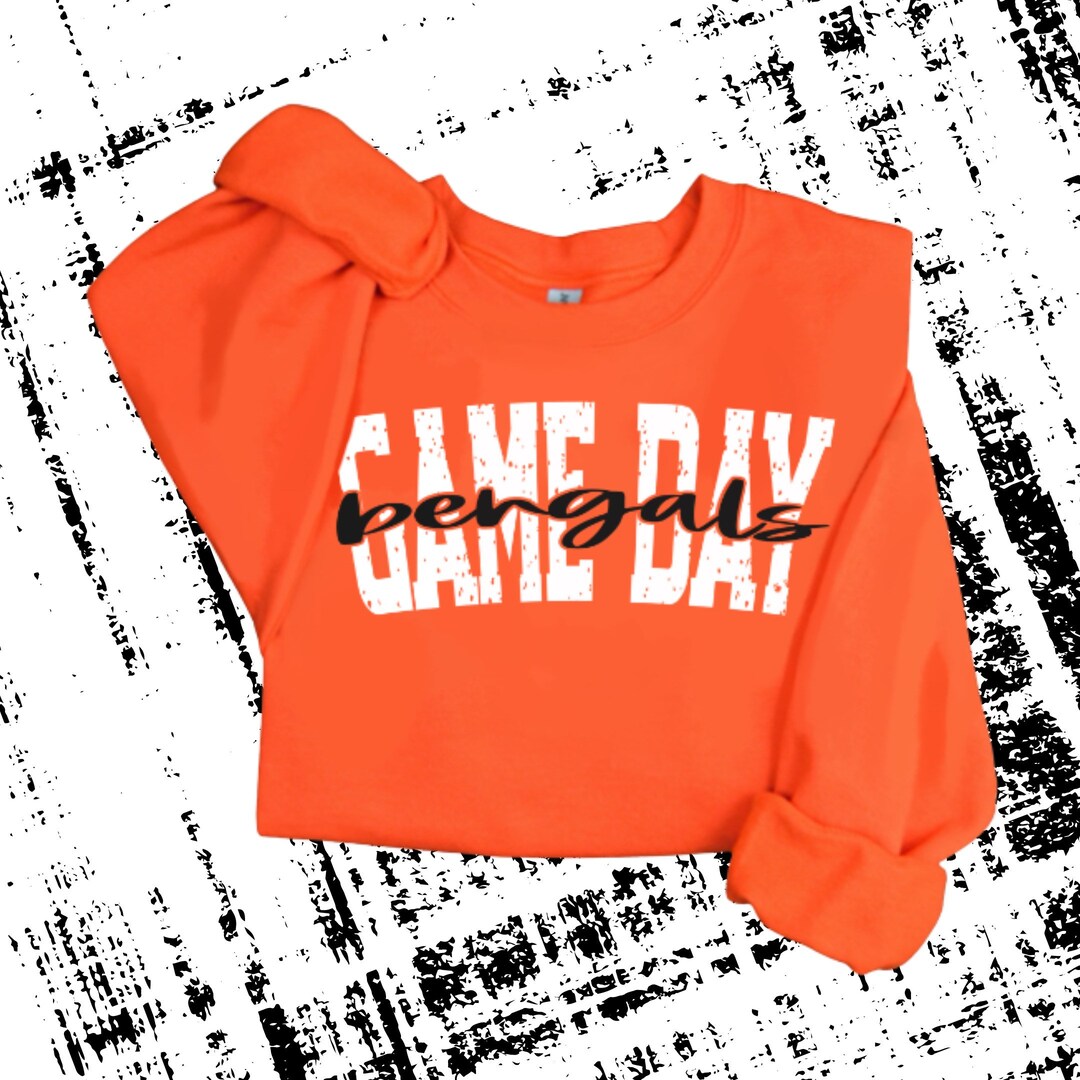 Gameday Bengals Sweatshirt Go Bengals Bengals Shirt Who Etsy
