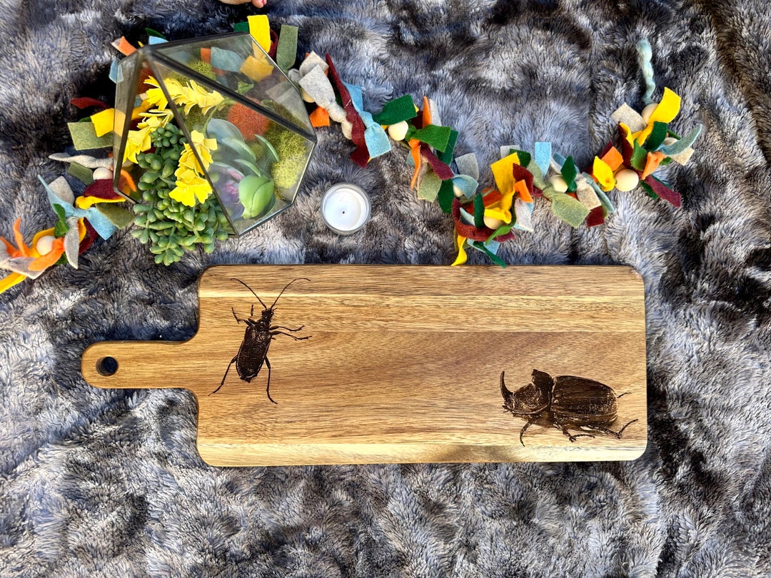 Insect Customized Rhinoceros Bug Beetle Insect Custom Engraved Cutting Board - Etsy