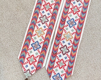 colorful multicolor graduation stole | Traditional palestinian tatreez graduation sash for graduation ceremonies