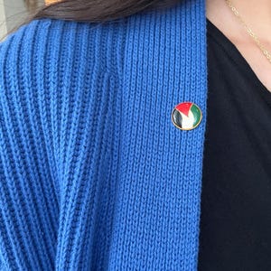 Palestine flag pin | Palestinian pin for clothing, bags, accessories! Multi-use pali pin | Retro Palestine flag pin