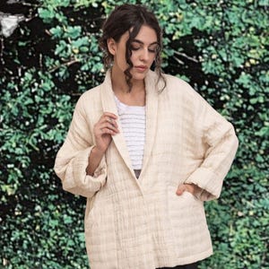 Linen kimono coat, linen coat women, womens kimono, plus size linen jacket, linen kimono robe, mothers day gift