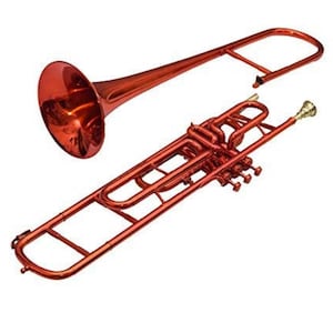 Trombone Brass Bb Copper Lacquered Finish By Zaima Handicraft With Hard Case,Mouthpiece,Gift for All,Use for Marching Band Concert & Student