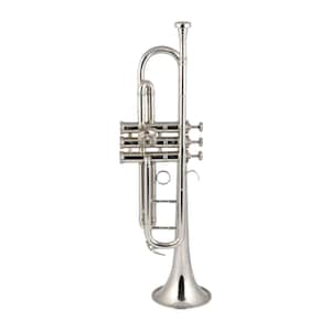Trumpet Brass Bb nickel plated by ZaimaHandicraft With Hard Case For Professional, Marching Concert, School Band and a Gift for All.