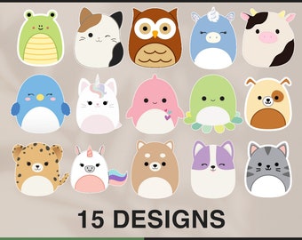 Squishmallow Sticker, Printable Cute Squishmallow Stickers, Squishmallow Png Clipart Cute Printable Sticker Squishmallow Digital Stickers