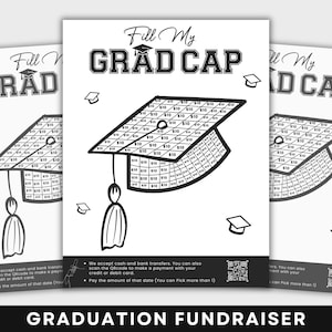 Graduation Fundraiser Template, Fill My Graduation Cap Fundraiser, Fill My Fundraiser for Senior Graduation Party, Graduation Fundraiser