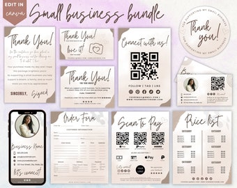 Craft Show Bundle, Craft Fair Template, Scan To Pay Template, Small Business Bundle, Price List Template,Order Form Template