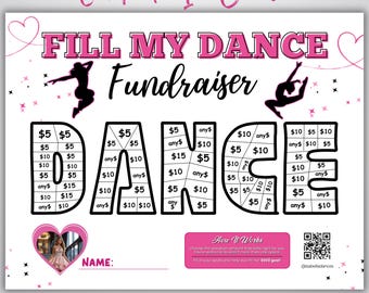 Dance Fundraiser, Fill My Dance Fundraiser, Editable Dance Competition Fundraiser, Dance Class Fundraiser, Dance Team Fundraiser