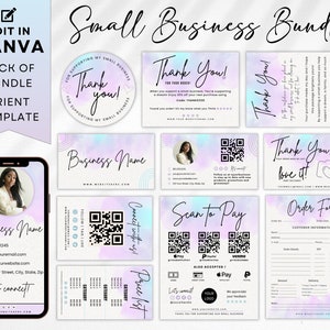 Craft Show Bundle, Handwerksmesse Vorlage, Bestellschein Vorlage, Scan To Pay Vorlage, Small Business Bundle, Preisliste Vorlage
