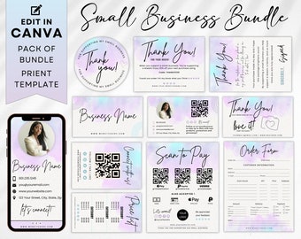 Craft Show Bundle, Craft Fair Template, Order Form Template, Scan To Pay Template, Small Business Bundle, Price List Template