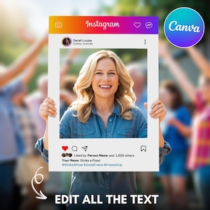Instagram-Rahmen Vorlage, Instagram Photo Booth Rahmen Vorlage, Blogger, Instagram-Fotorahmen, Instagram Selfie Rahmen, Instarahmen, Selfie Rahmen