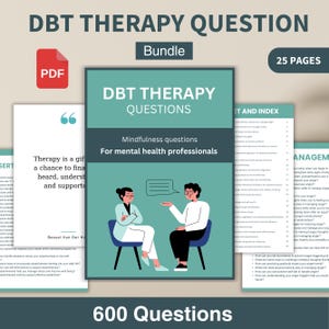 DBT Therapy Questions Bundle, Therapy Questions,therapy Session ...