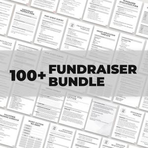 Bundle Of Fundraiser Form, Sponsorship Form Template, Fundraising Plan, Event Sponsorship Template, Canva Editable Template