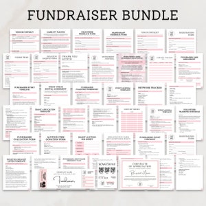 Fundraiser Forms Bundle, wählen Sie ein Datum aus, um Fundraiser Patenschaftsvorschlag, Event Fundraiser, Fundraiser Schule, Canva bearbeitbare Vorlage zu spenden