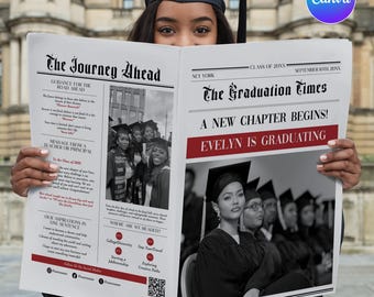 Modelo de jornal de formatura, Modelo de jornal de formatura de 2025 com foto, Jornal de formatura grande, Convite para festa de formatura da turma de 2025