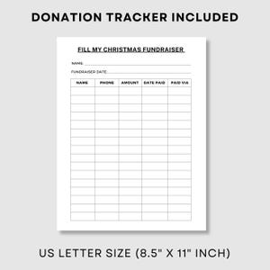 Christmas Fundraiser Template, Black Out My Board, Christmas Tree ...