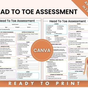 Nursing Assessment, Nursing Student, Beautiful Nursing, Nursing Note, Health Assessment, Full Head To Toe, Patient Assessment, Checklist