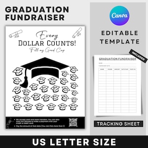 Graduation Fundraiser Template, Fill My Graduation Fundraiser, Fill My Fundraiser for Senior Graduation Party, Graduation Senior Fundraiser