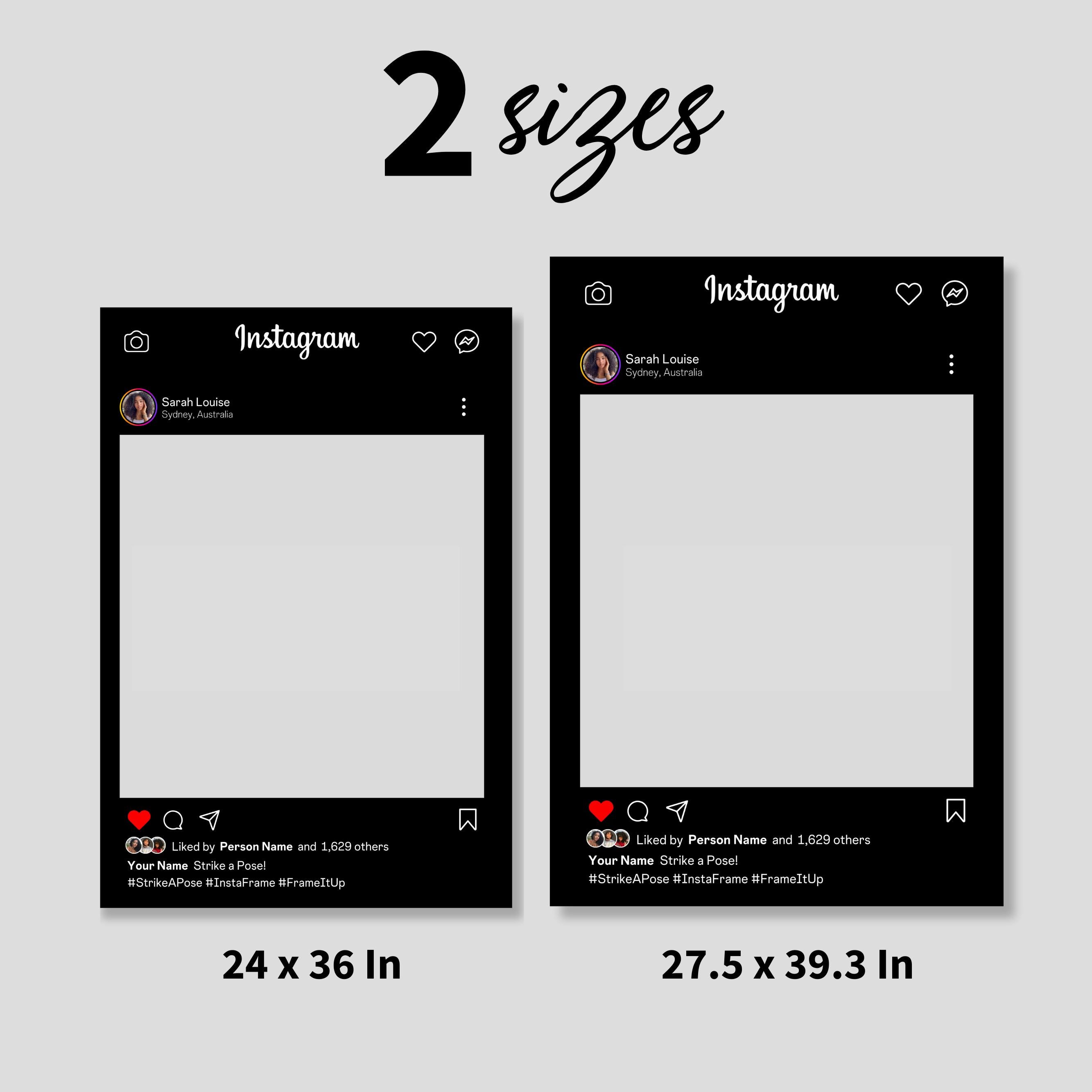 Instagram Frame Template, Instagram Photo Booth Frame Template,blogger ...