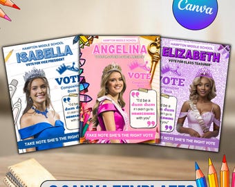 Wahlplakat der Heimkehr: Bearbeitbare Canva-Vorlage (Digitaler Download)