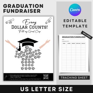 Graduation Fundraiser Template, Fill My Graduation Fundraiser, Fill My Fundraiser for Senior Graduation Party, Graduation Senior Fundraiser