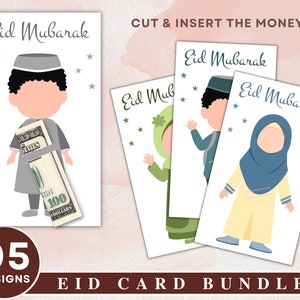 05 Eidi Geldhalter, Eid Geldkartenbündel, Eid Umschläge, Geschenkkartenhalter, Geldhalterkarte, Eid Mubarak Karte, Eidi, Geldkarte