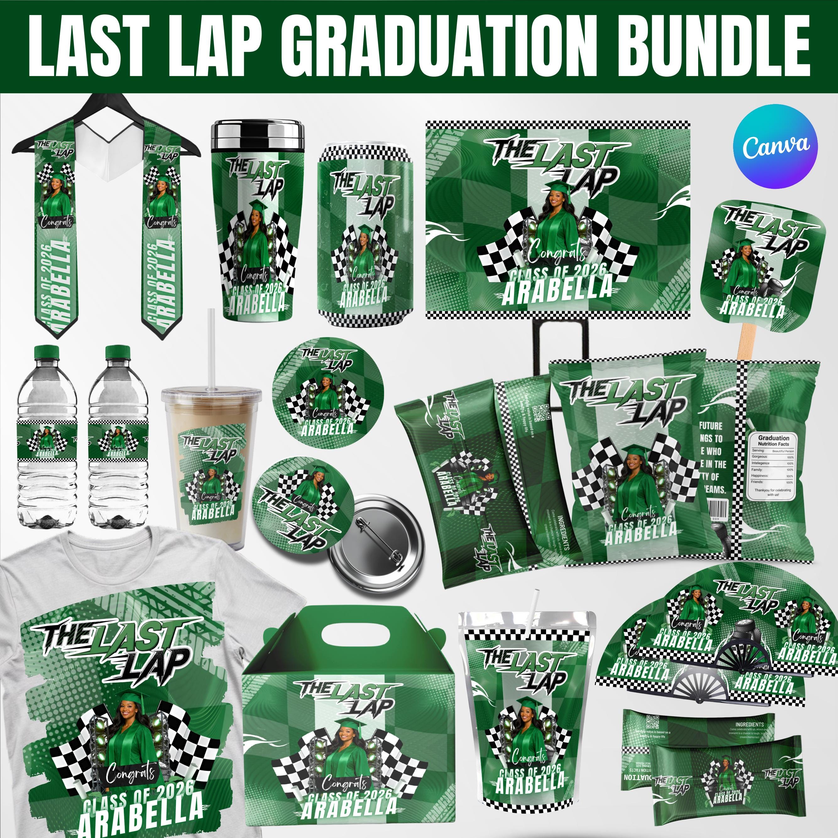 Graduation Party Favor Bundle, Green Class of 2026 Treat Bundle ...