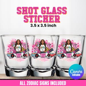 All Zodiac Birthday Design Template, 2000 Theme, 13 Birthday Stickers ...