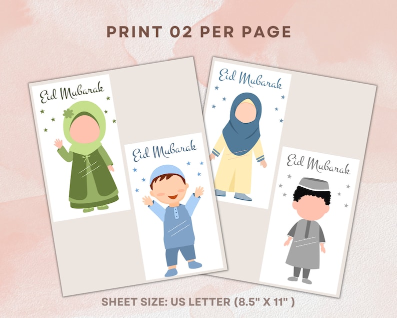 10 Eidi Money Holder Eid Money Card Bundle Eid Envelopes Etsy