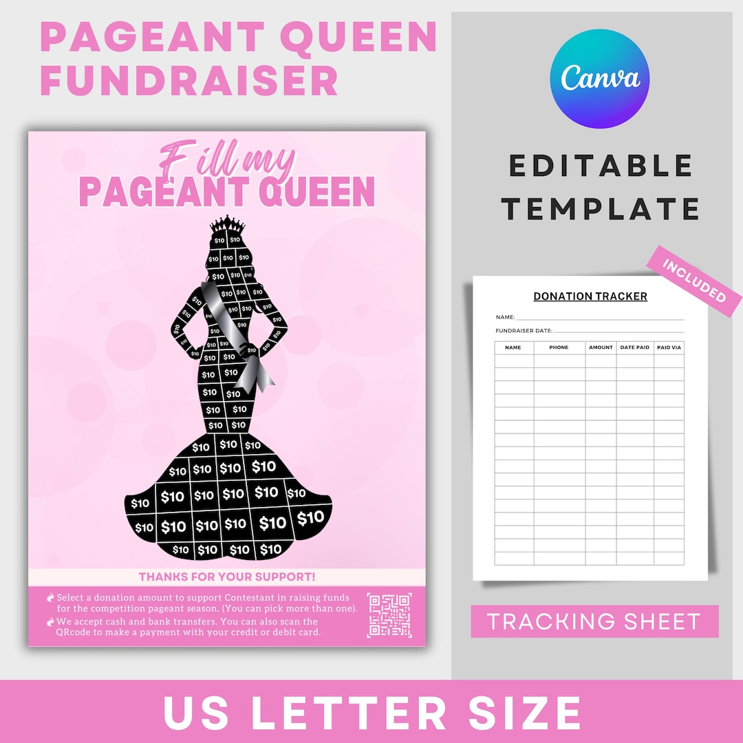 Editable Pageant Fundraiser Help Me Fill My Pageant Queen Fundraiser Editable Pageant Fundraiser Help Me Fill My Pageant Queen Fundraiser