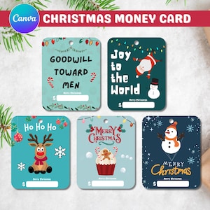 Christmas Money Card PNG, Money Card Holder, Money Card PNG, Holiday Money Holder, Holiday Lip Balm Pouch Money Holder, Money Card Template